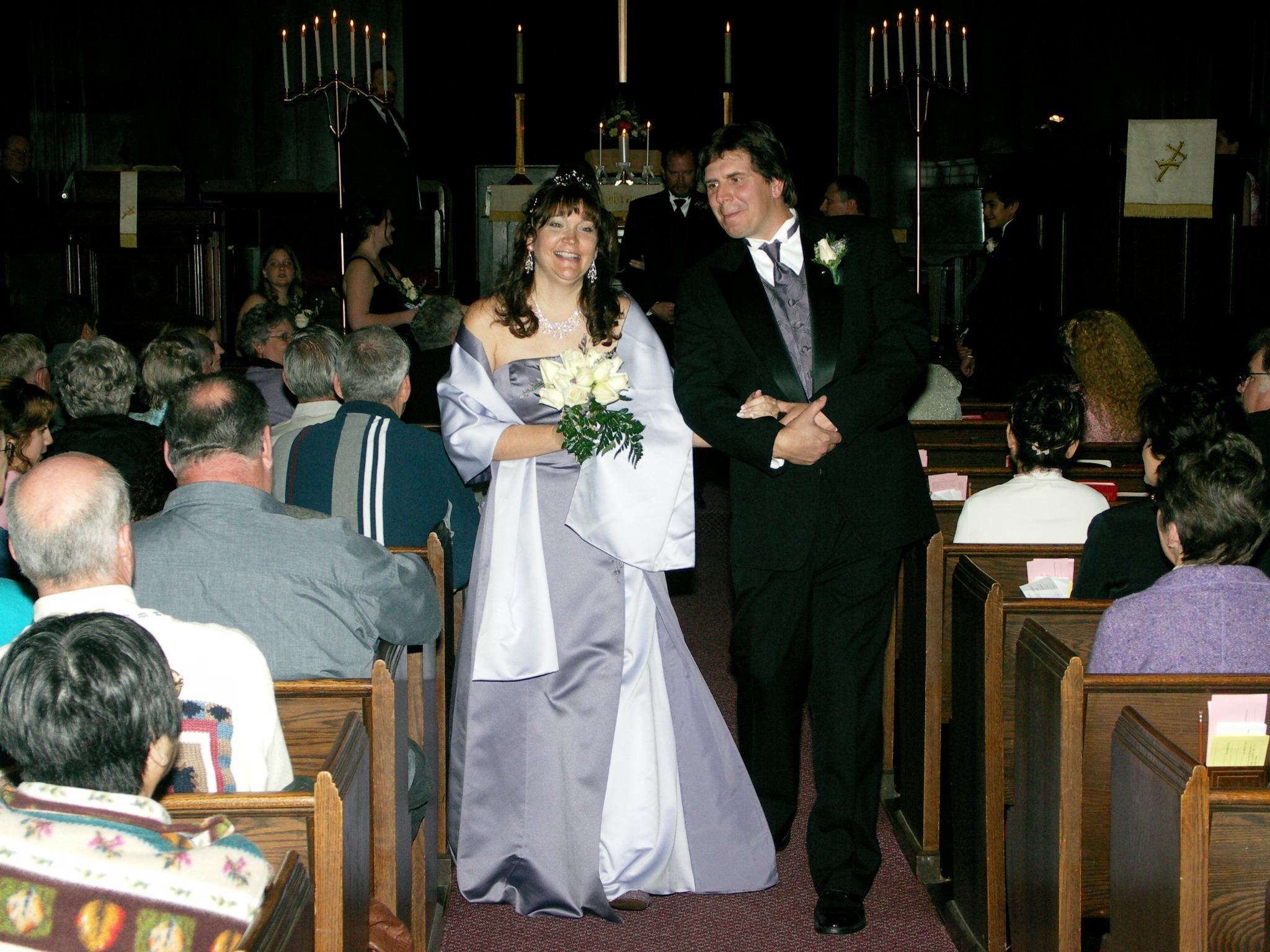 A wedding and church family moment from the Marysville First UMC archives.